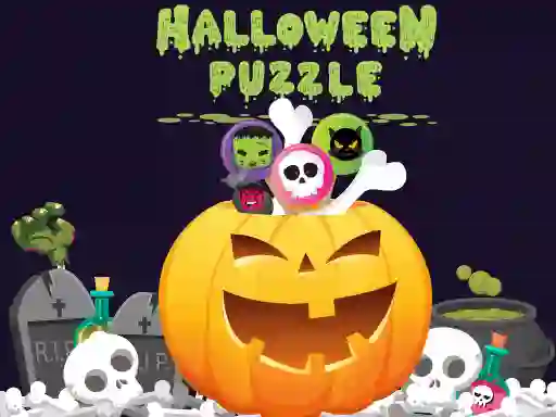 Spel Halloween Puzzle aanlyn