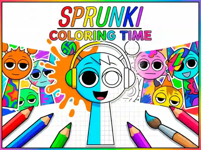 Spel Sprunki Coloring Time aanlyn