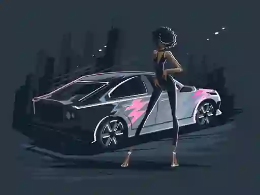 Spel Old and New Cars Coloring aanlyn