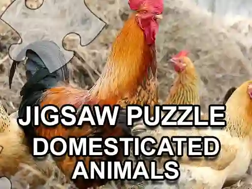 Spel Jigsaw Puzzle Domesticated Animals aanlyn