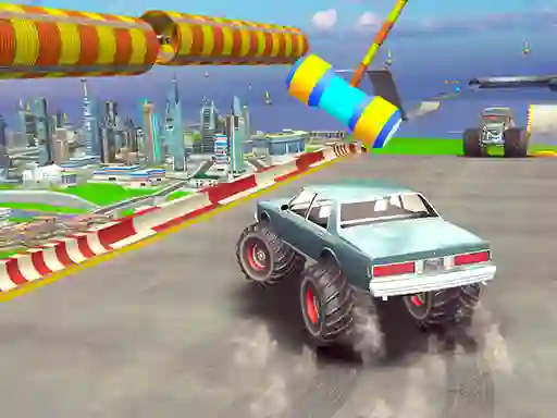 Spel Impossible Monster Truck Race aanlyn