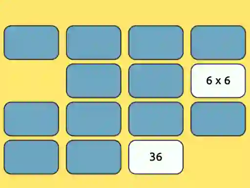 Spel Math Memory aanlyn