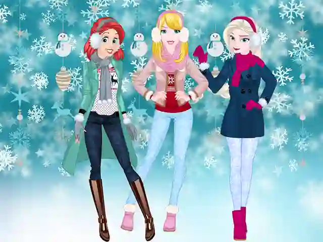 Spel Princesses Winter Spree aanlyn