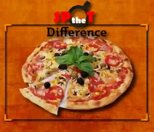 Spel Pizza Spot The Difference aanlyn