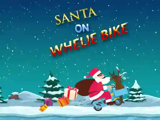 Spel Santa On Wheelie Bike aanlyn