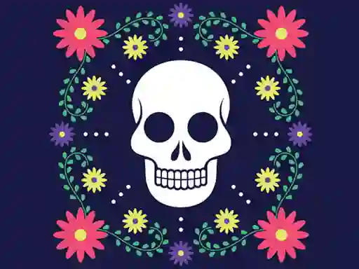 Spel Colorful Skull Jigsaw aanlyn