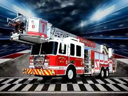 Spel Fire Trucks Puzzle aanlyn