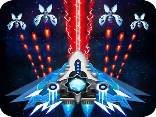 Spel 2D Space Shooter aanlyn