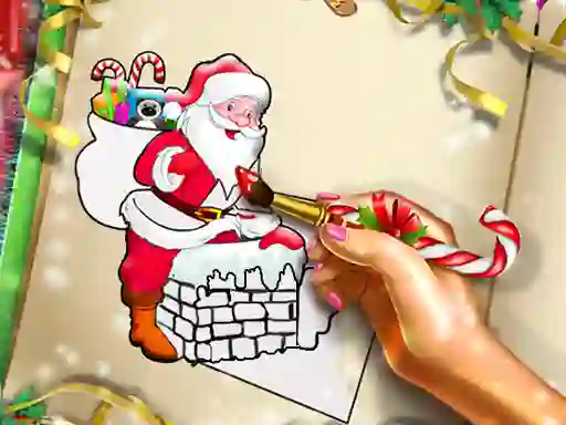 Spel Santa Christmas Coloring aanlyn