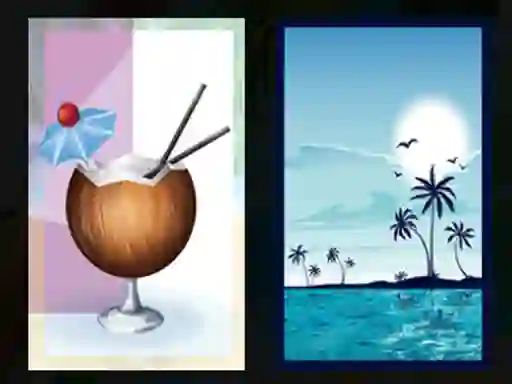 Spel Beach Cocktails Memory aanlyn