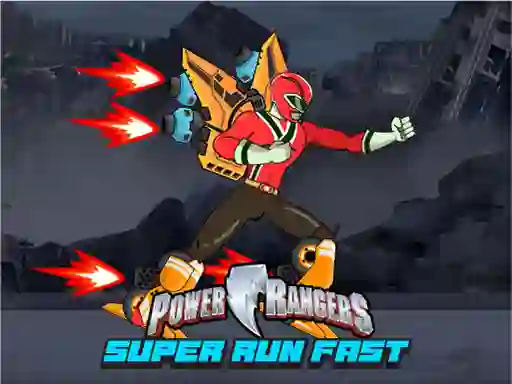 Spel Power Rangers Super Run Fast aanlyn