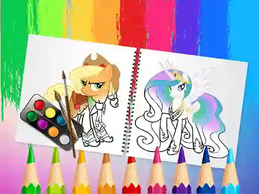 Spel Sweet Pony Coloring Book aanlyn