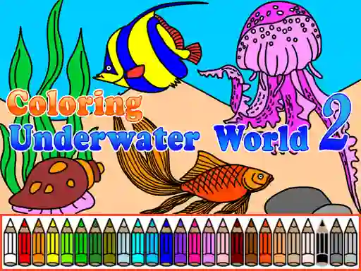 Spel Сoloring Underwater World 2 aanlyn