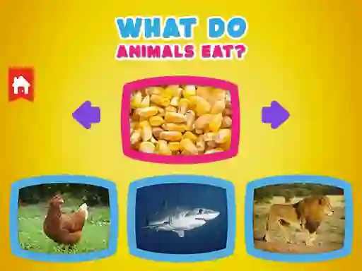 Spel What Do Animals Eat? aanlyn