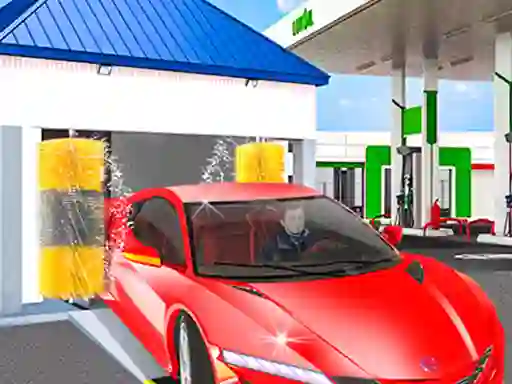Spel Gas Station: Car Parking aanlyn
