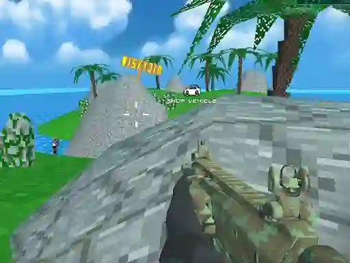 Spel Blocky Combat SWAT Desert Storm Zombie aanlyn