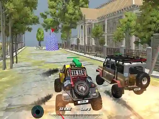 Spel Offroad Monster Truck Forest Championship aanlyn