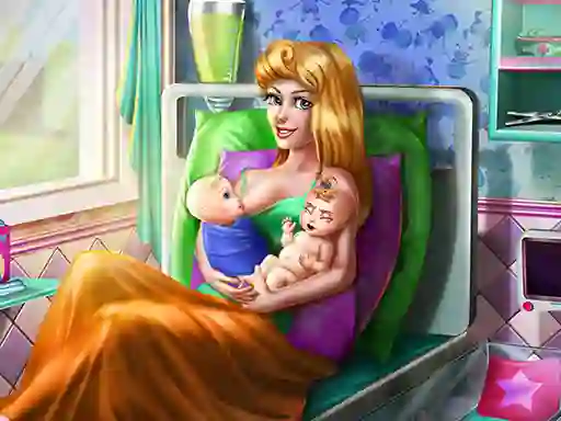 Spel Sleepy Princess Twins Birth aanlyn