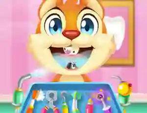 Spel Crazy Animals Dentist aanlyn