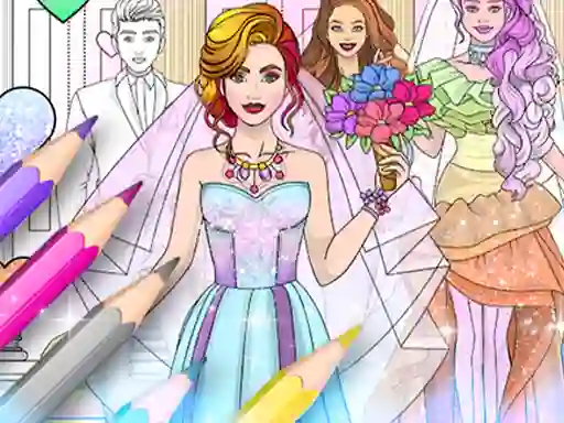 Spel Wedding Coloring Dress Up aanlyn