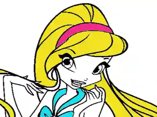 Spel Winx Coloring book aanlyn