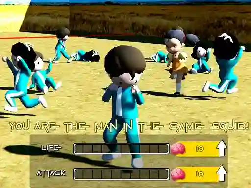 Spel Squid Game Crowd aanlyn