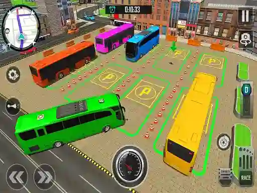 Spel Bus City Parking Simulator aanlyn