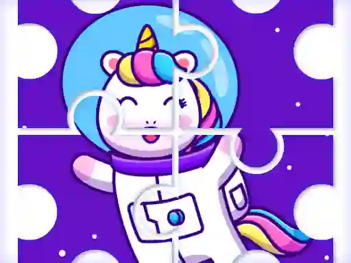 Spel Cute Rainbow Unicorn Puzzles aanlyn