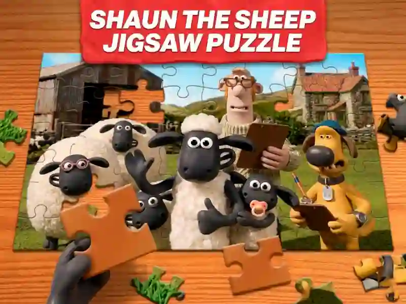 Spel Shaun the Sheep Jigsaw Puzzle aanlyn