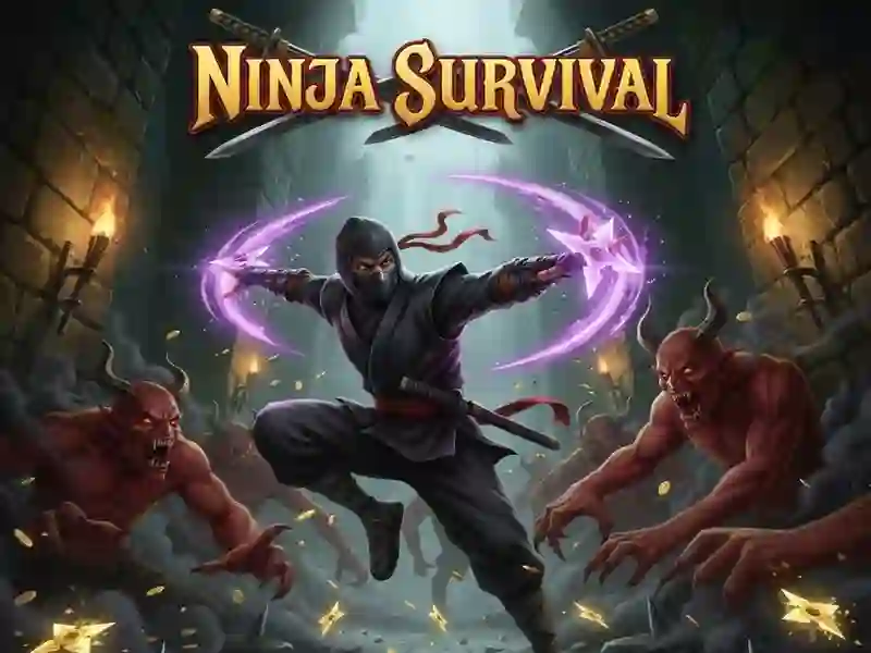 Spel Ninja Survival aanlyn