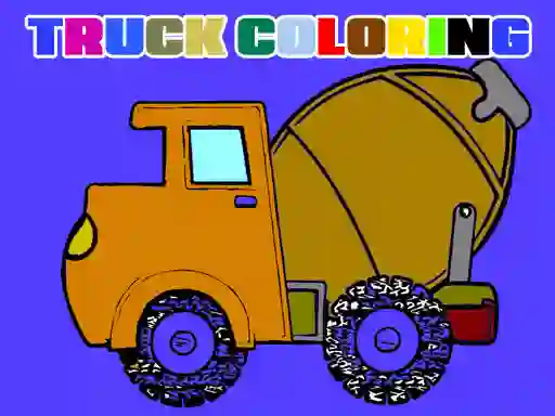 Spel Trucks Coloring Book aanlyn