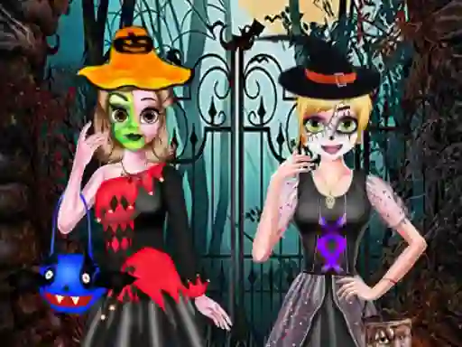 Spel Sister's Halloween Dresses aanlyn