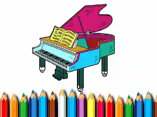 Spel Back To School: Piano Coloring Book aanlyn