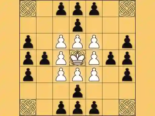 Spel Tafl: viking chess aanlyn
