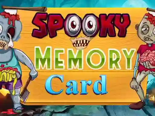 Spel Spooky Memory Card aanlyn