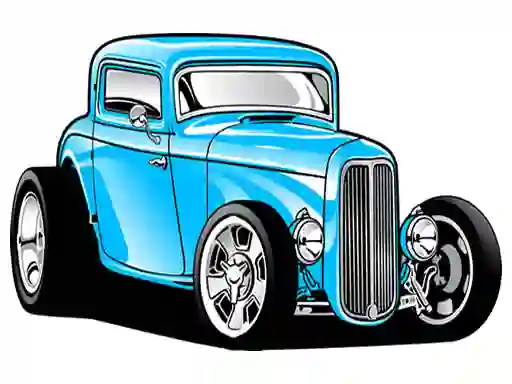 Spel Hot Rod Coloring aanlyn