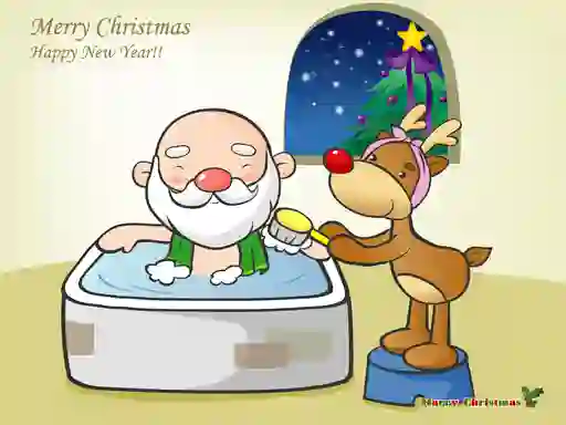 Spel Funny Christmas Puzzle aanlyn