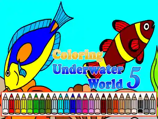 Spel Coloring Underwater World 5 aanlyn