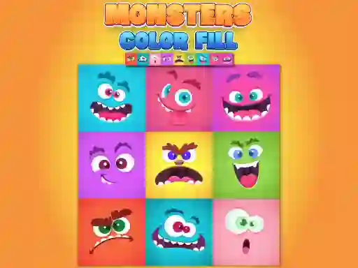 Spel Monsters Color Fill aanlyn