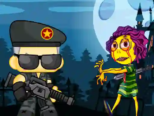 Spel Zombie Shooter 2d aanlyn