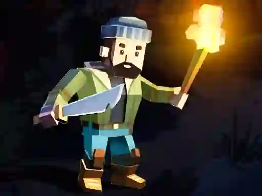 Spel Cube Craft Survival aanlyn