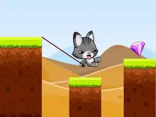 Spel Swing Cat Endless Jump aanlyn