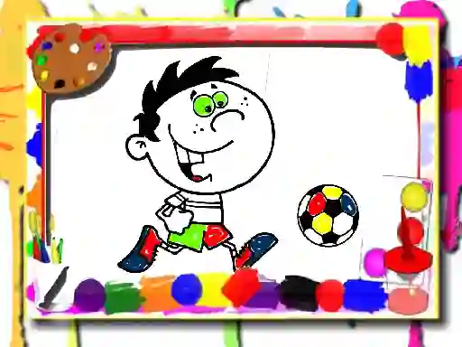Spel Football Coloring Time aanlyn