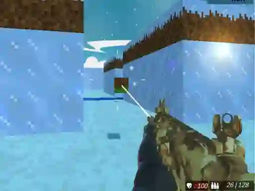 Spel Blocky Swat Shooting Iceworld Multiplayer aanlyn