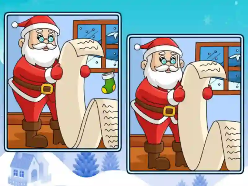 Spel Christmas Spot the Difference aanlyn