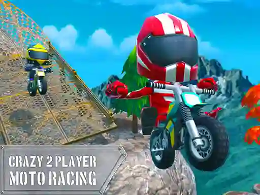 Spel Crazy 2 Player Moto Racing aanlyn