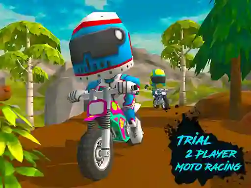 Spel Trial 2 Player Moto Racing aanlyn