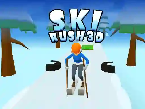 Spel Ski Rush 3d aanlyn