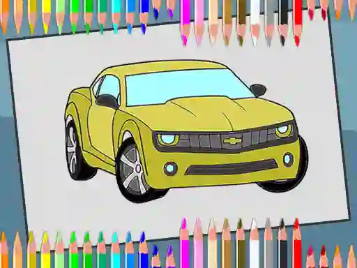 Spel American Cars Coloring Book aanlyn