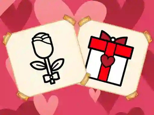 Spel Valentine Present Coloring aanlyn
